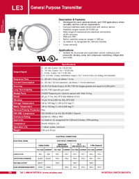 Thumbnail of document Data Sheet - LE3 General Purpose Pressure Transmitter
